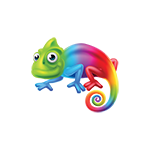 Harry chameleon Planet Hologram Studios mascot